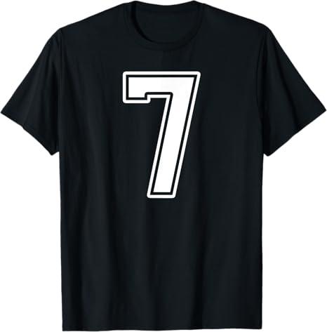 Number 7 Fan Player Jersey Style #7 Men Women Kids T-Shirt