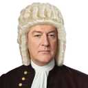 JoneTing Long Silver White Curly Wigs +Hair Cap George Washington Wig Men's 18th Century Peruke Hair Historical Colonial Powdered Hairs Judge Wig for Themed Events Halloween Party Costume Outfit