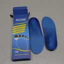 Plantar Fasciitis Feet Insoles Arch Supports Orthotics Inserts Relieve Flat Feet, High Arch (Mens 4-4 1/2 | Womens 6-6 1/2) (New Blue)