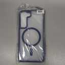 Forhonbri N52 Strong Magnetic Case for Samsung Galaxy S22 Case, Fit for MagSafe Thin Shockproof Drop Protection Translucent Non-Fingerprint/ Scratch Slim Protective S22 Phone Case-Frosted Blue