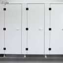 4Pcs Stainless Steel Self Closing Door Hinges,Restroom Partition Door Hinge,2.75" Black Matte Hinge,Partition Door Hardware,for Hotel,Shopping Mall,Bathroom,Toilet,Cabinets