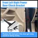 Car Front Left Right Door Check Strap Stop Limiter Bracket Fit for Ford F250 F350 Super Duty - Pack of 1 Black Durable Material