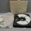 Chip and Dip Serving Set, 13.5" Serving Platters and Trays, Appetizer Serving Tray, Divided Serving Tray, Party Serving Relish Trays and Platters, Lazy Susan Taco Bar, Lazy Susan Serving Platter