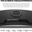CRUA 34Inch Ultrawide Gaming Monitor, WQHD(3440 * 1440P) 144Hz/165Hz Curved Monitor,120% sRGB, Computer Monitor that Supports AMD Freesync, Wall Mountable Installs(HDMI, DP)-Black