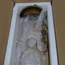 5" & 4" Wide Versatile Metal Candle Holder with Handmade Sturdy Glass Dome in Brass for Pillar Candle & Plants, 5.1" xH11.8 4" xH7.5, Industrial, Farmhouse, Shabby Chic. (2, Brass, Large & Small)