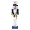 Clever Creations Captain 15 Inch Traditional Wooden Nutcracker, Festive Christmas Décor for Shelves and Tables
