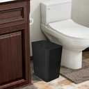 Trash Can - Plastic Waste basketbin - 3.5 Gallon- for Office,Home,Bathroom,Kitchen,Dormitory - Black