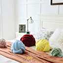Sioloc Soft Knot Ball Pillows,Round Throw Pillow Cushion Home Decoration Plush Pillow,Throw Knotted Pillow Handmade Round Plush Pillow13.7inches,Green, Large
