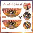 Mindsoft 4 Pcs Memorial Day Flags 1.5 x 3 ft Thank You Veteran Patriotic Flag Bunting Non Pleated Fan American Military Banner for 4th of July Yard 250th Anniversary Garden Outdoor Decor