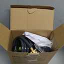Coil Hose 25FT EVA Coil Garden Hose With 3/4'' Brass Connector Coiled Water Hose Lightweight And No Kink Includes 7 Patterns Spray Nozzle For Outdoors Lawn Watering Car Washing