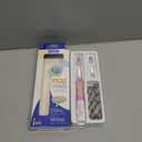 SEAGO Kids Electric Toothbrush with 2 Mins Timer and 4 Replacement Bursh Heads, Rainbow LED Light Make Brushing Fun, Pink Color Girls Battery Powerd for 4-12 Years OldSG-977