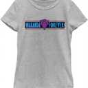 Marvel Girl's Banner Phrase T-Shirt (Large)