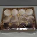 12 PCS Christmas Large Velvet Balls Ornaments 3.14In Shatterproof Brown Tree Hanging Plastic Ball Set Xmas Bulk Flocked Ornaments for Christmas Tree Home Party Wreath Decorations