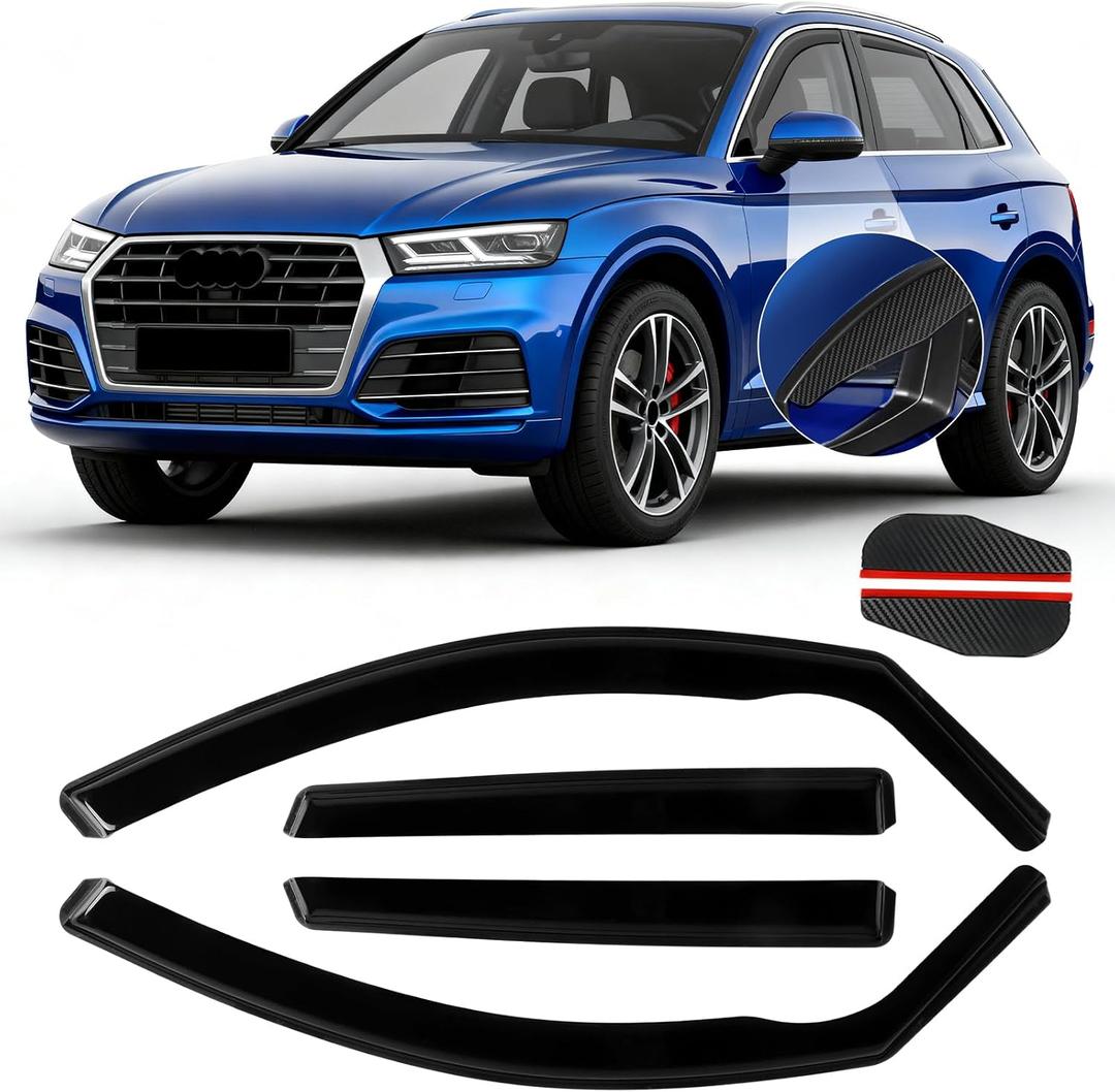 4pcs in-Channel Window Rain Guard Fit for Audi Q5/SQ5 8R 2009-2017