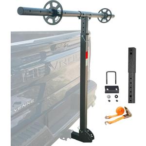 Adjustable Truck & SUV Bed Extender Hitch Mount for Hauling Kayaks, Lumber, Ladders,Long Pipes,Rack and Canoe|with Reflective Tape|750lbs Capacity