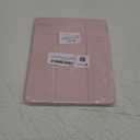 Akkerds Compatible with iPad (A16) 11th Generation Case 11 Inch 2025, for iPad 10th Generation Case 10.9 Inch 2022 with Pencil Holder, Slim Trifold Stand Protective Cover with Soft TPU Back, Pink