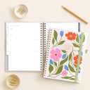 And Per Se 2026 Planner with Pattern, A4 Size-Daily, Weekly & 18-Monthly Planner, Daily Schedule, Monthly Tabs, 100 GSM Thick Paper(Botanical Floral) (Flower02)