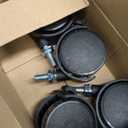 PERLESMITH Mobile TV Stand for 23-60 Inch LCD LED Flat/Curved Screen TVs, Tilt TV Cart Holds up to 88Lbs, Portable TV Stand with Laptop Shelf, Rolling TV Floor Stand Max VESA 400x400mm (PSTVMC06)