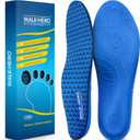 Walkhero Orthotic Inserts for Plantar Fasciitis, Arch Support Insoles for Everyday Comfort and Support, Relieve Foot Pain and Flat Foot (Mens 9-9 1/2 | Womens 11-11 1/2 Blue)