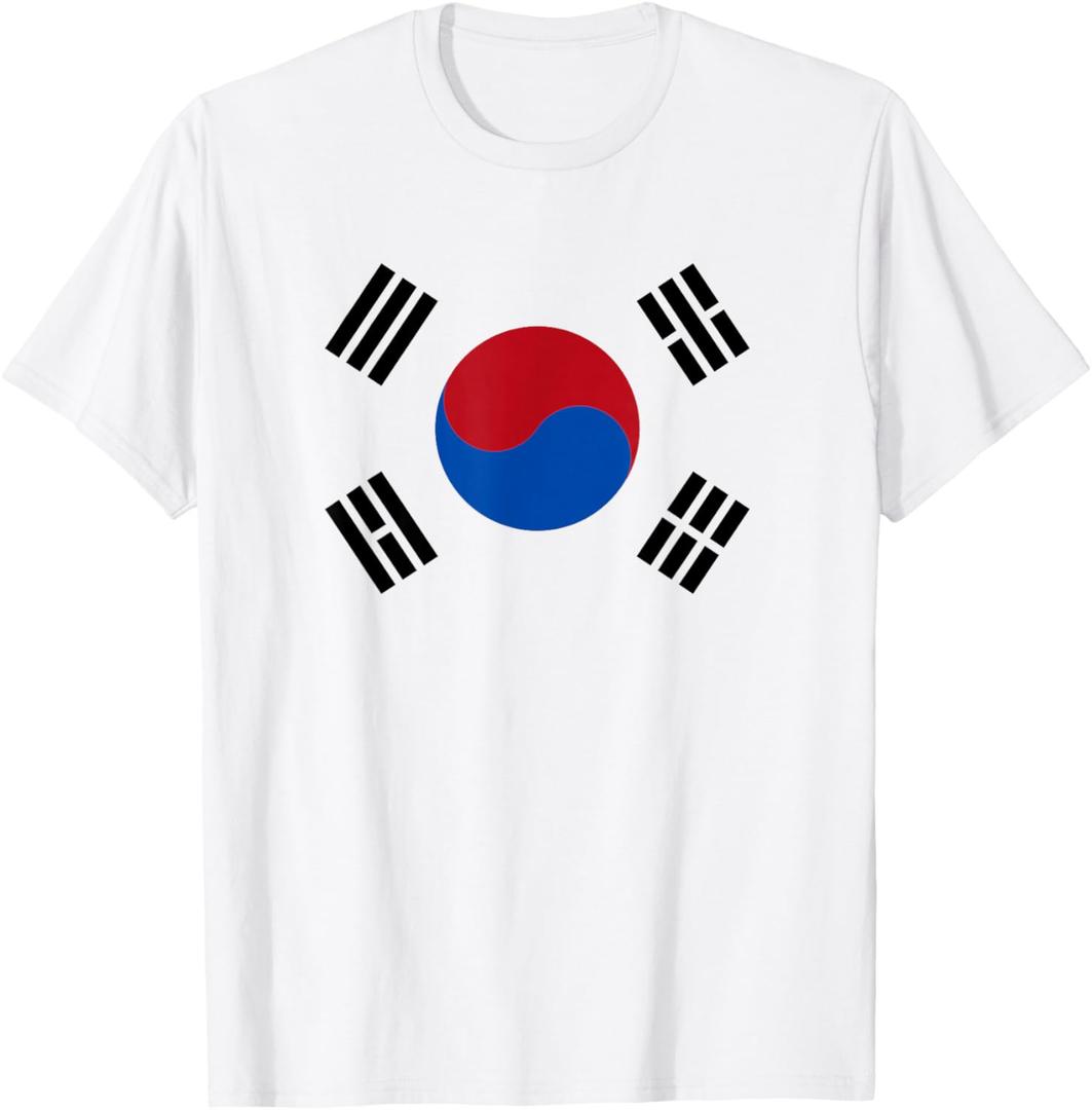 Korean Flag of Korea Novelty Men Women Kids Gift T-Shirt Small