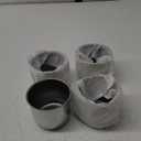 RTRHINOTUNING 4.25in Wheel Center Caps Stainless Steel Push Through Trailer Hub Covers for Truck RVs Wheel Rims (4.25" Center Hole, 3.66" Height, Chrome)