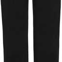 KDF Women's Cropped Straight Leg Jeans - High Waisted Jeans for Women 7/8 Length Denim Pants Black Size 6