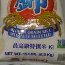 Nishiki Premium Rice, Medium Grain,15 Pound (Pack of 1), BBD 04/22/2027