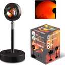 Sunset Lamp Projector for Home Décor & Photography Ambient LED Night Light Lamp with USB Charging Cord- 180-Degree Rotating Romantic UFO Sunset Lamp for Selfies Christmas Home Parties
