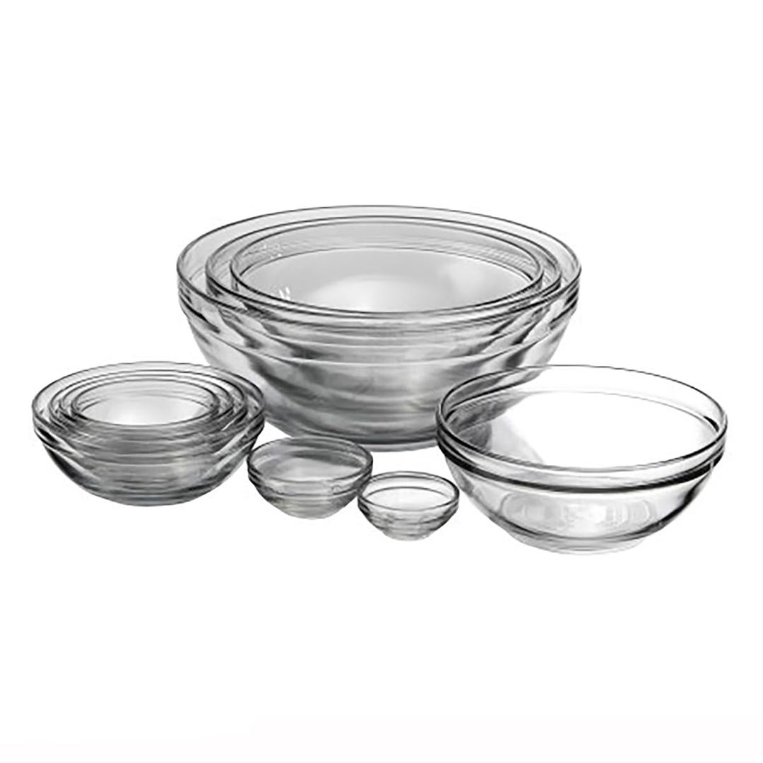 Anchor Hocking 8 Piece Mixing Bowl Set, Nesting Serving Bowls & Mixing Bowls (1 oz, 2 oz, 4 oz, 6 oz, 1 Qt, 1.5 Qt, 2.5 Qt, 3.5 Qt)