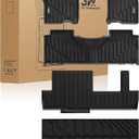 3W Floor Mats & Cargo Liner for 2021-2025 2026 Chevrolet Tahoe/GMC Yukon (Only for 8 Seats, Not for XL), All Weather Protection Anti-Slip & Durable TPE Full Set Liners Automotive Accessories