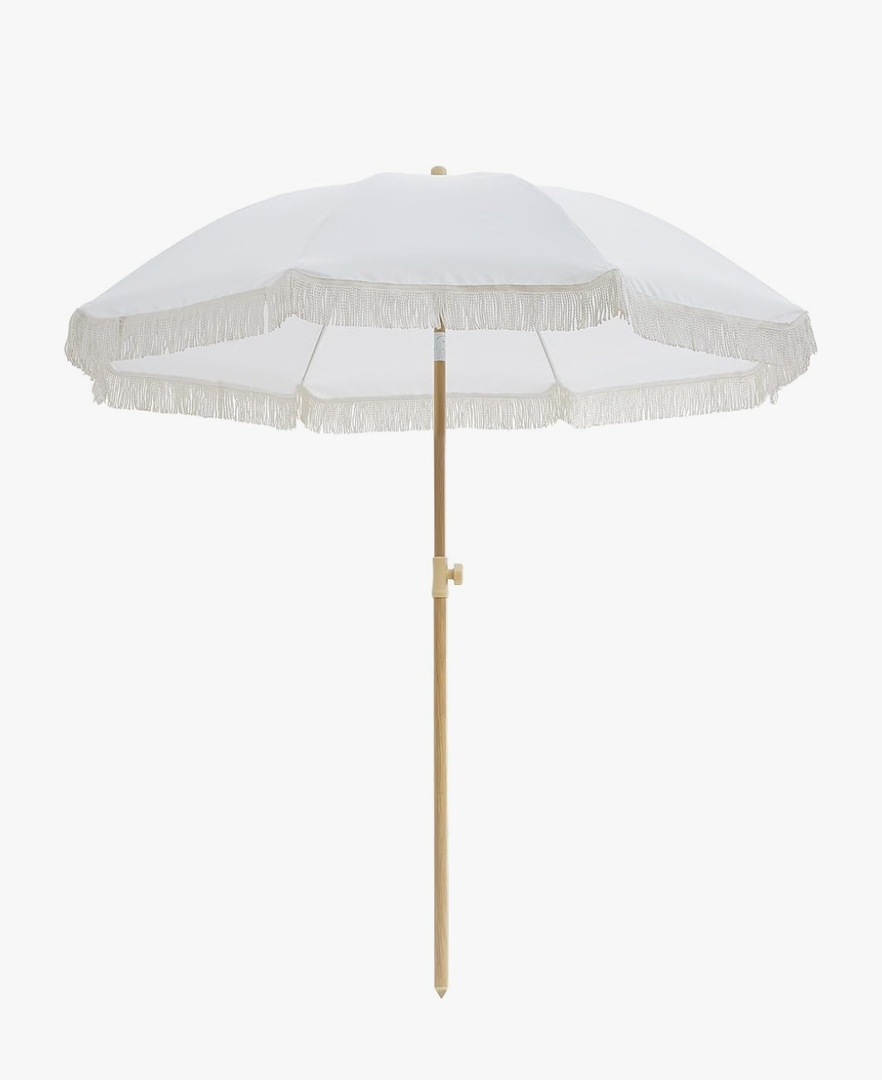 Outdoor Umbrella - Sun Protection, Rain Resistant, Windproof with Manual Open-Close Feature - Ideal for Beach, Camping, and Picnics