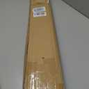 Swing Arm Curtain Rod, Black, 35.4'' Long, 1.1'' Diameter Pole, Rotate about 180 degrees, Detachable Ball Finial, 1 Piece