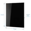KAITELA 12" x 16" Opaque Black Cast Acrylic Sheet 1/4" Thick (6mm), 2 Pack