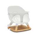 Lalo The Booster Seat for Babies & Toddlers, Children's Booster Seat, Easy to Clean Five-Point Safety Harness & Durable Non-Toxic Plastic Seat & Belly Bar - Coconut