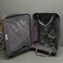 American Tourister Stratum 2.0 Expandable Hardside Luggage with Spinner Wheels, Jet Black, Carry-on,  Purple Haze