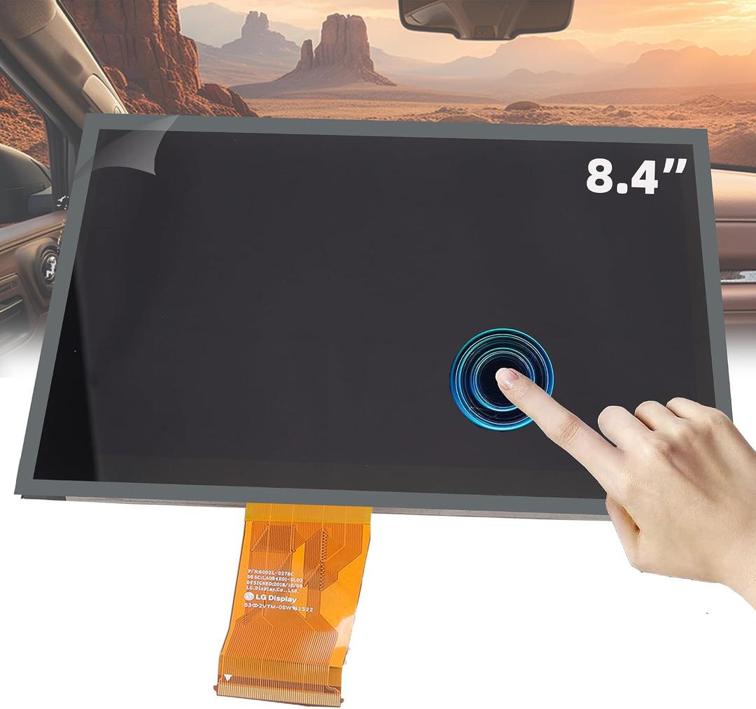 Dasbecan Uconnect 8.4" Navigation LCD Touch Screen 4C UAQ Nav Radio Compatible with Dodge RAM Jeep Chrysler 2017-2022 LA084X01(SL)(02) (Digitizer Included)