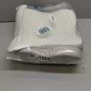 DONAMA Cervical Pillow for Neck and Shoulder,Contour Memory Foam Pillow,Ergonomic Neck Support Pillow for Side Back Stomach Sleepers with Pillowcase (Queen Size 24.8"Lx14.96"Wx5.51"H, Light Grey)