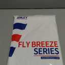 Anley Pack of 2 Fly Breeze 3x5 Foot Solid White Flag - Vivid Color and Fade proof - Canvas Header and Double Stitched - Plain White Flags Polyester with Brass Grommets 3 X 5 Ft