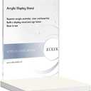 Acrylic Sign Holder Clear Display Sign Stand Acrylic Display Stand for Office, Store (PVC Base)