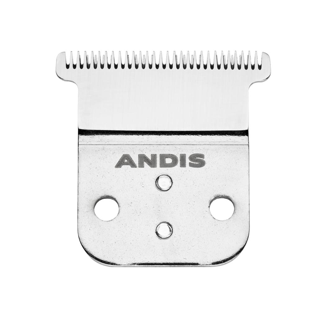 Andis Carbon Stainless-Steel Deep-Tooth Replacement T-Blade  for Model D-8, Slim-Line Pro-Li Cord/Cordless Trimmer - Close & Sharp Cutting, Zero-Gapped, Dependable & Long-Life Blade  Silver