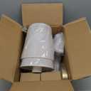 Battery Operated Wall Sconce Set Of Two with Remote Control, Indoor Not Hardwired Dimmable Battery Operated Wall Sconce Light Fixture with Fabric Linen Shade For Bedroom Living Room, Bulb Included ( C (Bronze)