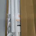 Closet Rods for Hanging Clothes, 17 to 84 Inch Heavy Duty Stepless Adjustable Closet Hanging Rod, 1.3 Inch Diameter Metal Closet Rod for Wardrobes Laundry Bedroom RV, White