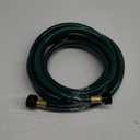 Outdoor Garden Hose No Kink: Flexible and Leakproof - 15 FT 1/2 Inch Water Hoses with GHT Fittings for Women (Green)