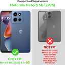 Lanhiem for Moto G 5G 2025 Case, IP68 Waterproof Dustproof Shockproof Case with Built-in Screen Protector, Full Body Underwater Protective Cover for Moto G 5G Only, Blue