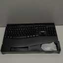 Wireless Keyboard and Mouse Combo,2.4G Full Size Wave Keys Ergonomic Keyboard with Wrist Rest for Natural Typing, 3 DPI Adjustable Ergonomic Silent Mouse for Computer/Laptop/Windows/Mac (Black)