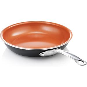 Gotham Steel Non Stick Frying Pan, 12.5 Ceramic Frying Pan Nonstick, Long Lasting Nonstick Cooking Pan, Egg Pan, Stay Cool Handle, Ultra-Durable, Stovetop Dishwasher & Oven Safe, 100% Toxin Free