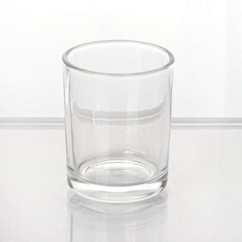 12 pcs Clear Glass Votive Candle Holders Wedding Party Birthday Centerpieces Home Decorations Spa Supplies