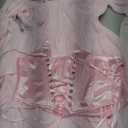 ETATNG Womens Two Piece Corset Dress Off Shoulder Bell Sleeve Summer Party Lace Up Bustier Dress S