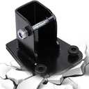 Black Heavy Duty Metal Wall Mount Bracket, Adjustable Mounting Support Hardware with Bolts