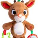 KIDS PREFERRED Rudolph The Red-Nosed Reindeer On The Go Teether Developmental Activity Toy, 12 inches, Brown